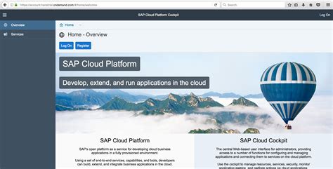 sap cloud platform trial access