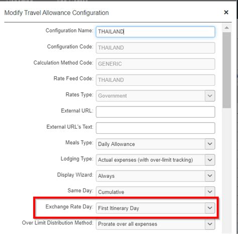 sap concur travel allowance itinerary