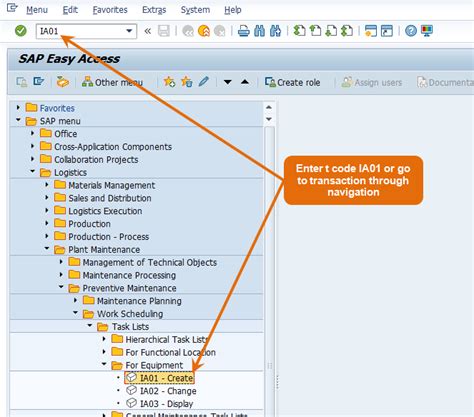 Sap Display Equipment Task List Tcode