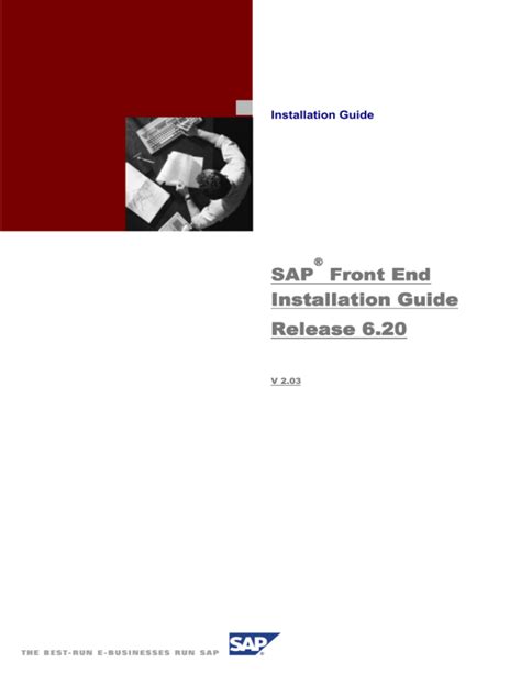 sap front end installation guide