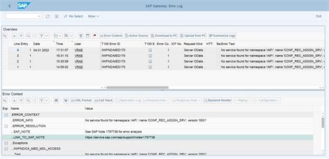 sap frontend server error