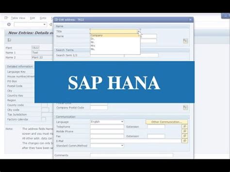 sap hana tutorial point