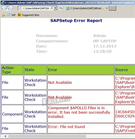 Sap Installation Error Code 70