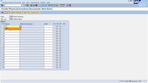 sap inventory report tcode