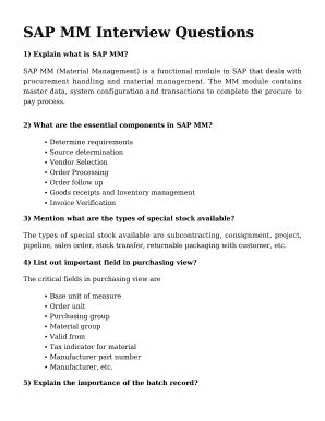 sap mm fresher interview questions pdf