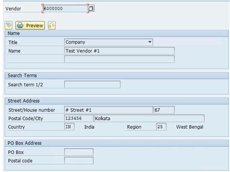 sap multiple email address in vendor master