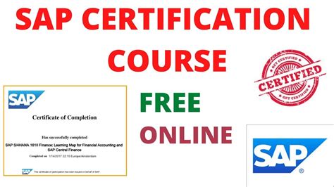 sap online course with certificate