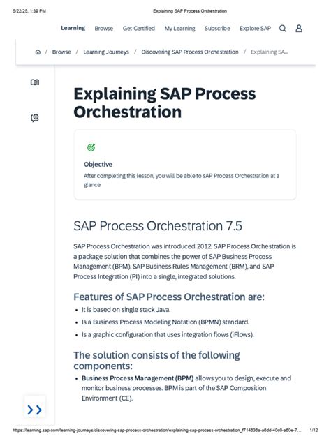 sap process orchestration pdf