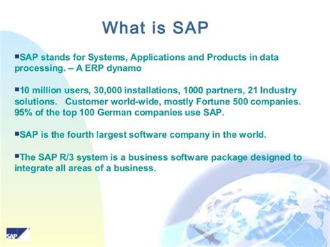 sap stand for