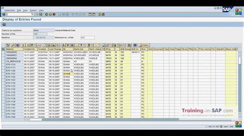 Sap Table Edit History