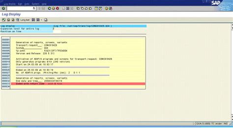 Sap Transport Error Return Code 8