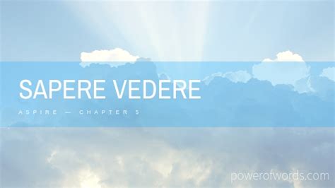 Sapere Vedere Power Point