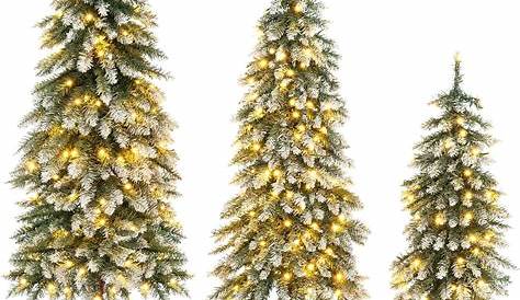 Sapin De Noel Artificiel Blanc Led Noël, 170 LED Chaud, 180 Cm