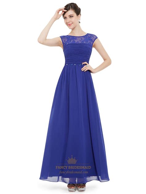 sapphire blue bridesmaid dresses