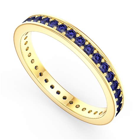 sapphire rings gold band
