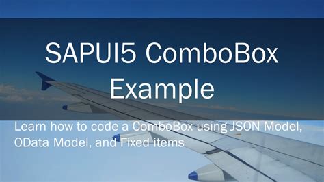 Sapui5 Combobox Example Javascript