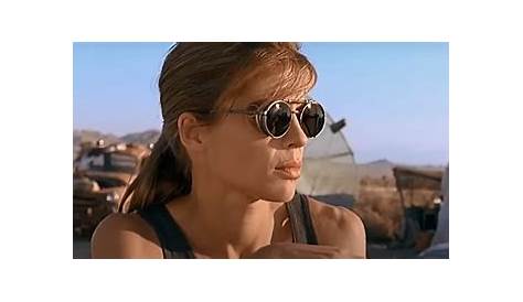 Sarah Connor Sunglasses Terminator 2 Movie Costume Glasses Brown Round