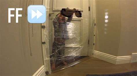 Saran Wrap Door Prank