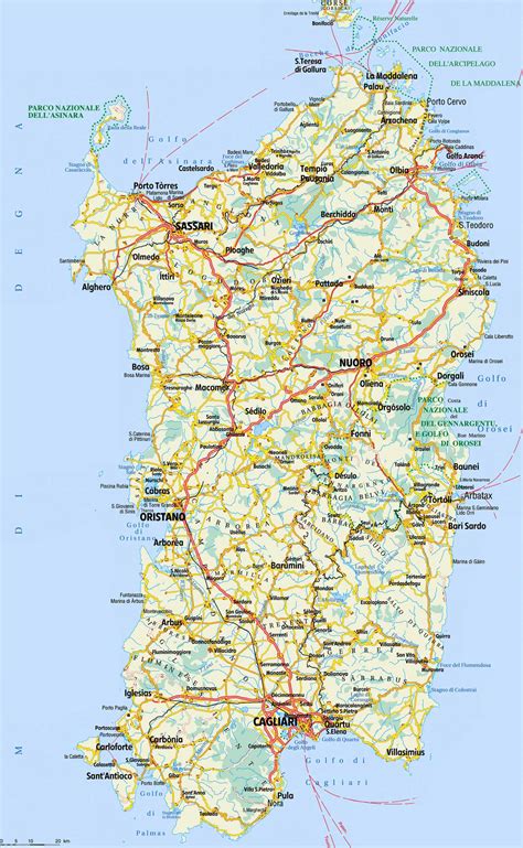 Sardinia map