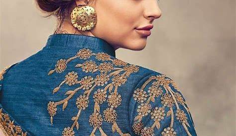 Saree Blouse Back Neck Embroidery Designs BACK NECK BLOUSE READY MADE AND CUSTOMIZED DESIGNER BLOUSE