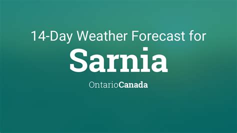 sarnia ont weather forecast