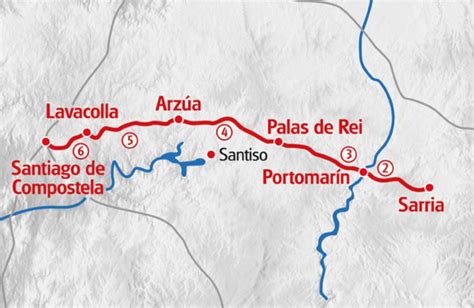 sarria to santiago itinerary