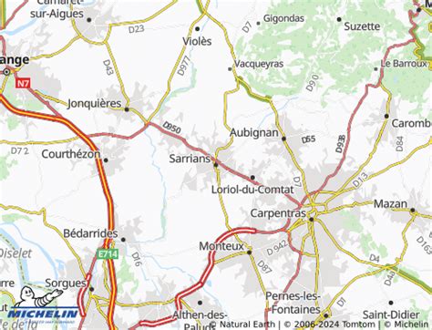 Sarrians Map France Latitude & Longitude Free Maps