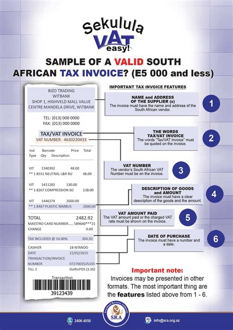 Sars Tax Invoice Template In 2023