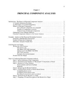 Sas Principal Component Analysis Example