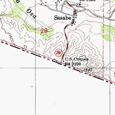 sasabe sonora map