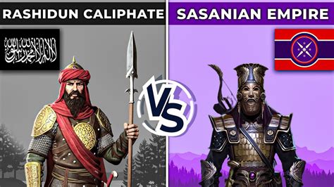 sassanid empire vs rashidun caliphate
