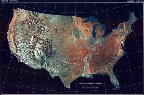 Map of USA (Satellite Map) online Maps and Travel