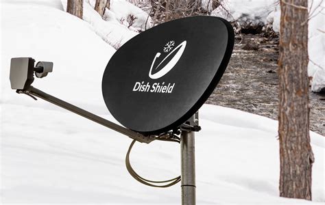 satellite dish snow repellent