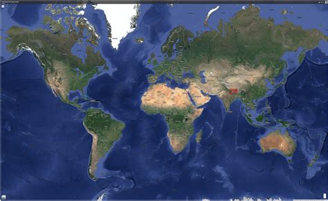 satellite google world map