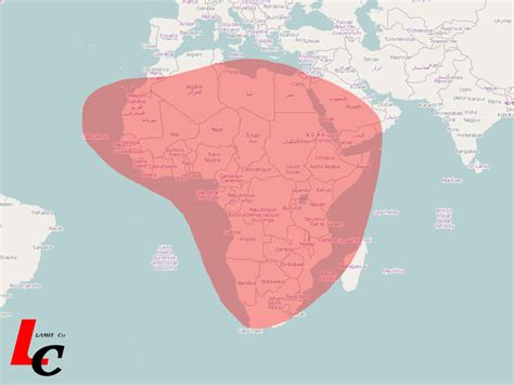 satellite tv coverage map