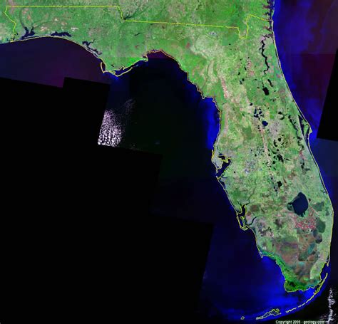satellite view of florida