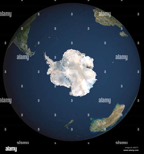 satellite view of south pole