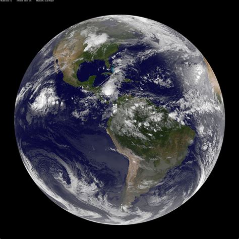satellite view of the earth