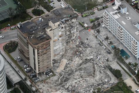 satellite views of florida condo collapse