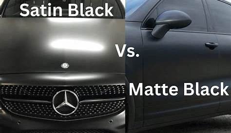 Satin Black Vs Matte Black Car Wrap Porsche Cayenne By ping s