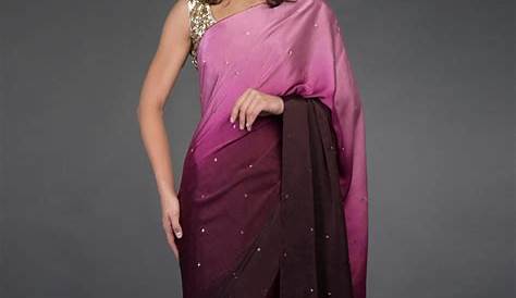 Grey Color Satin Silk Fabric Saree IWMPR1853 Indian