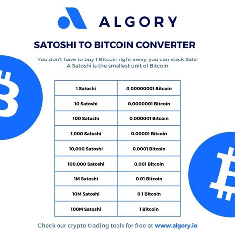 satoshi converter to bitcoin
