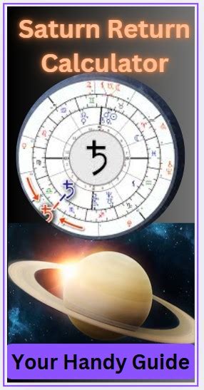 Saturn Returns Calculator: Unraveling the Mysteries of Your Life Journey