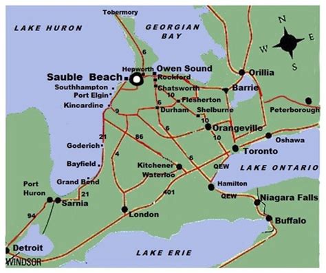 Sauble Beach Ontario Map