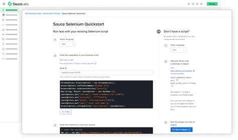 Sauce Labs Automated Testing