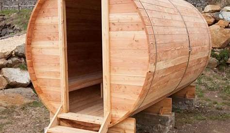 Sauna Exterieur 2 Places Extérieur Bardage Composite Personnes + Poêle