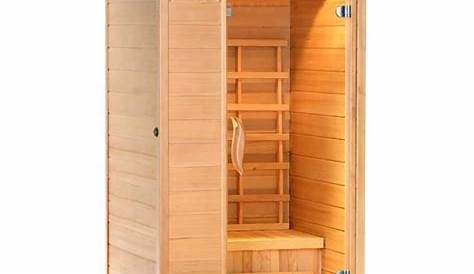 Cabine sauna infrarouge 1 place 90x90x190cm Achat/Vente