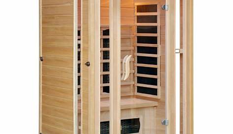 Sauna Infrarouge 2 Places Allongees Cabine Infra Rouge Luxe Leroy Merlin
