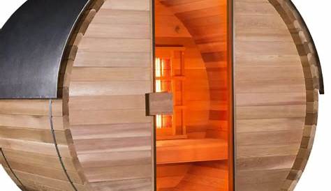 Sauna infrarouge 120x105 ou 153x110 en bois Hemlock pour