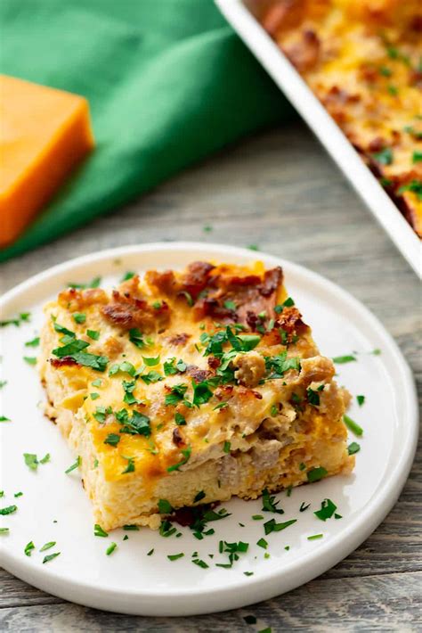 sausage egg bake with cottage cheese